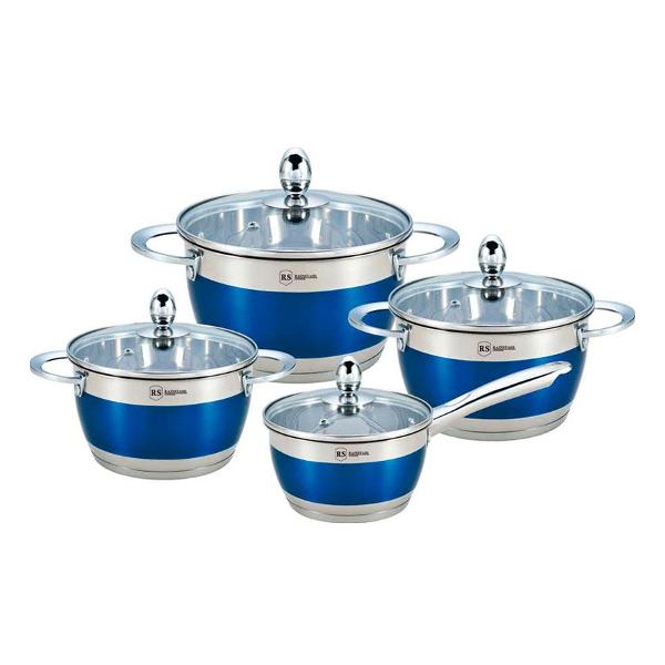 Набор кастрюль RAINSTAHL синий 1818-08RS/CW