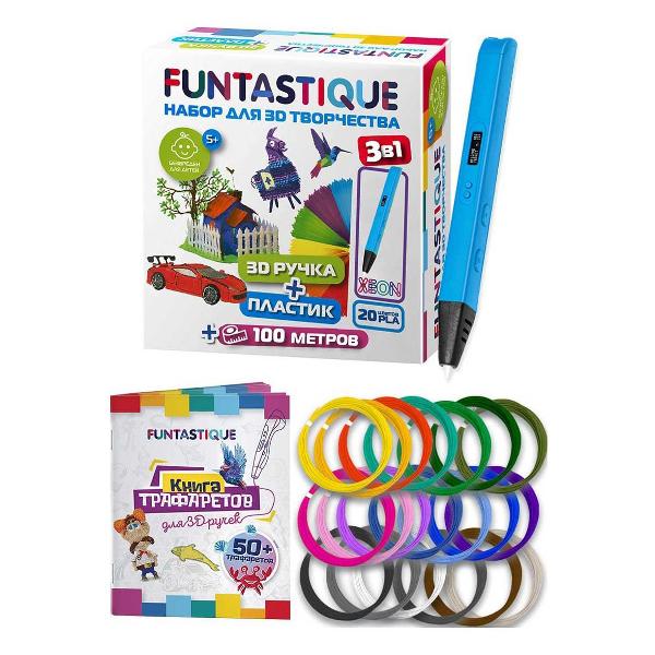 Набор для 3D творчества Funtastique RP800A BU-PLA-20-SB