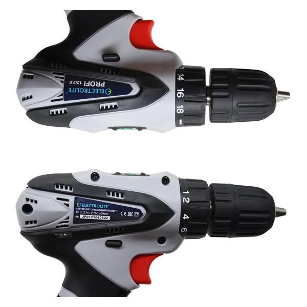 Шуруповерт аккумуляторный ELECTROLITE PROFI 12 Q