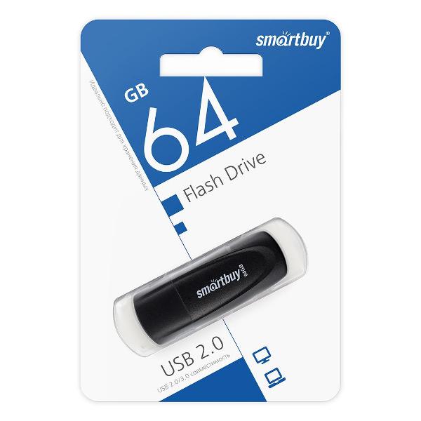 Флеш-диск Smartbuy Scout 64GB USB2.0 черный