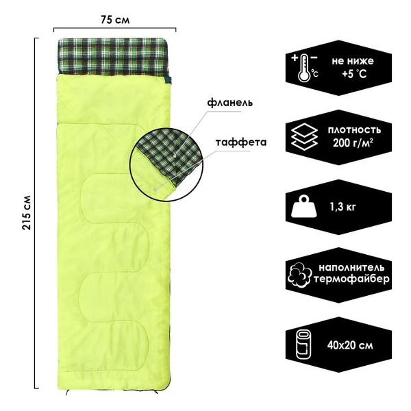 Спальный мешок СИМАЛЕНД SOFT 200