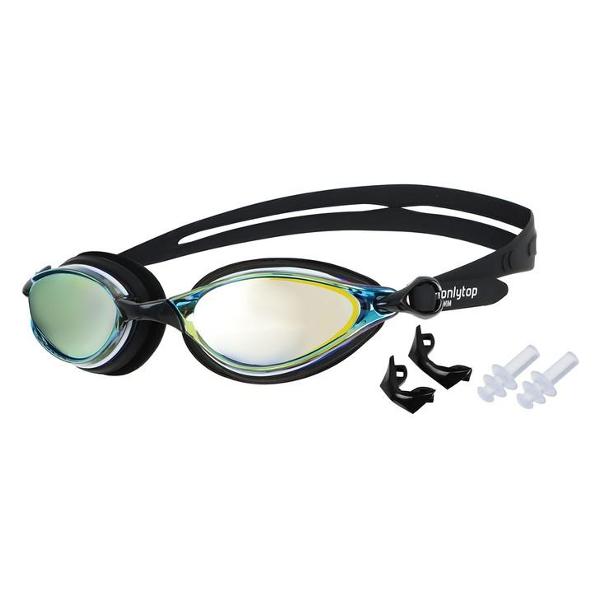 Очки для плавания взрослые ONLYTOP +набор съемных перемычек