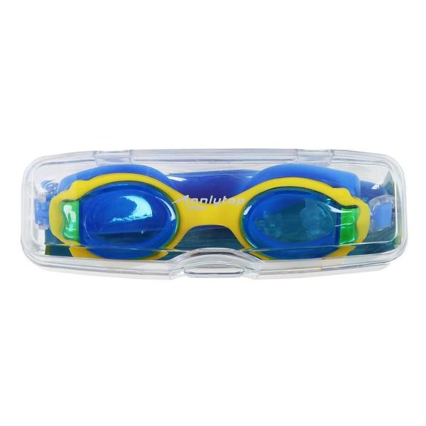 Очки для плавания детские ONLYTOP с желтой оправой