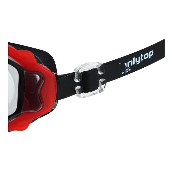 Очки для плавания детские ONLYTOP с красной оправой