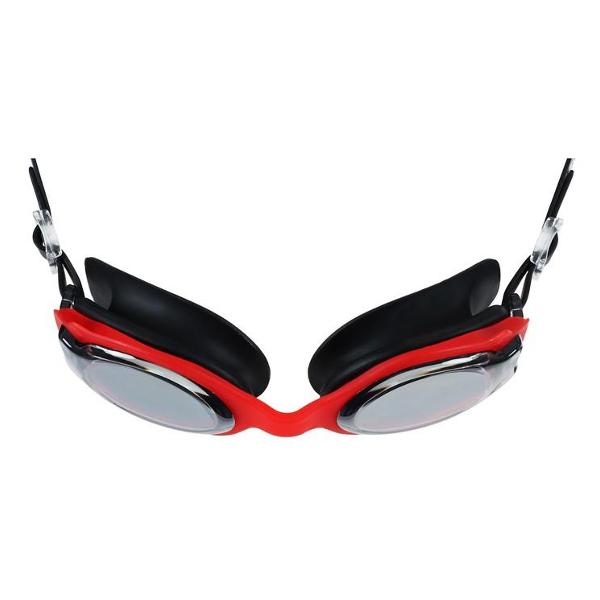 Очки для плавания детские ONLYTOP с красной оправой