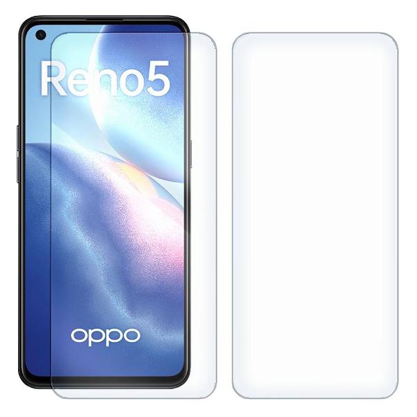 Комплект из 2-x защитных гибридных стекол Krutoff для Oppo Reno5