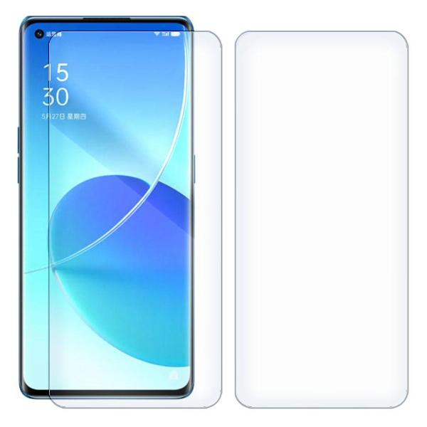 Комплект из 2-x защитных гибридных стекол Krutoff для Oppo Reno6