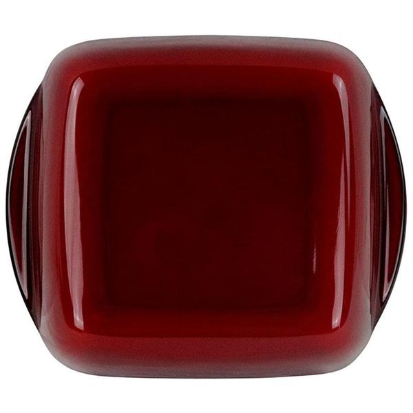 Форма для выпекания (стекло) Vitrinor квадратная красная 16/16/5 1400001