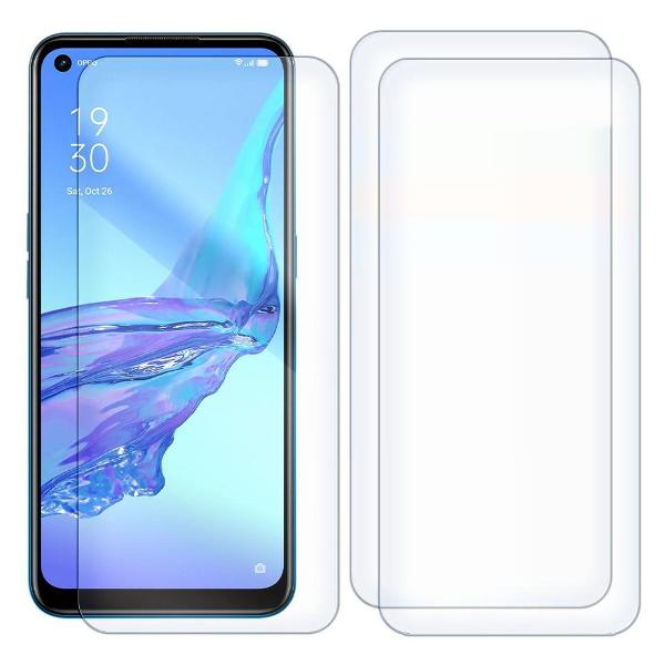 Комплект из 3-x защитных гибридных стекол Krutoff для Oppo A53 5G