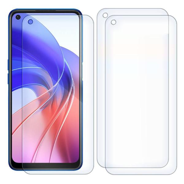 Комплект из 3-x защитных гибридных стекол Krutoff для Oppo A55