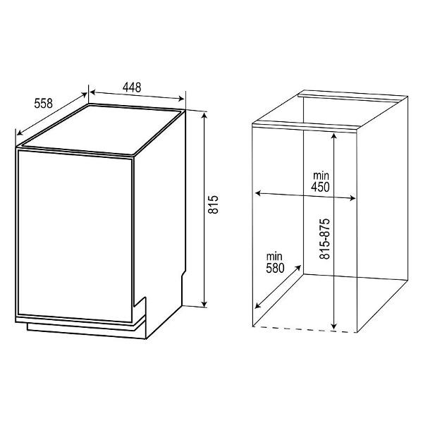 Встраиваемая посудомоечная машина Zigmund & Shtain DW 301.4