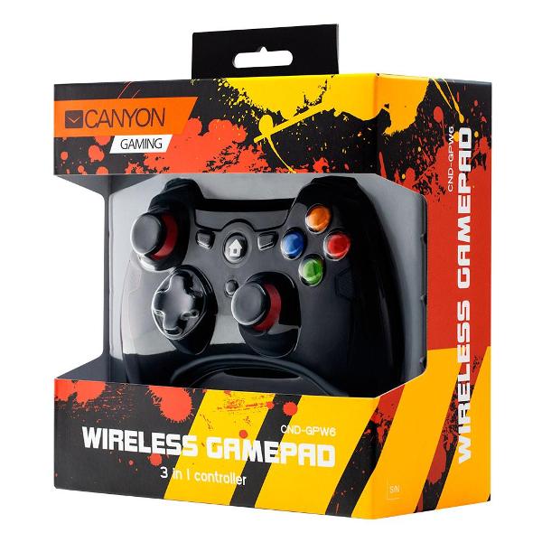 Игровой геймпад для ПК универсальный Canyon GP-W6