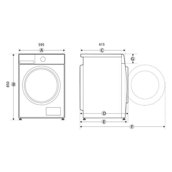 Стиральная машина с сушкой Toshiba TWD-BM110GF4RU(SK)