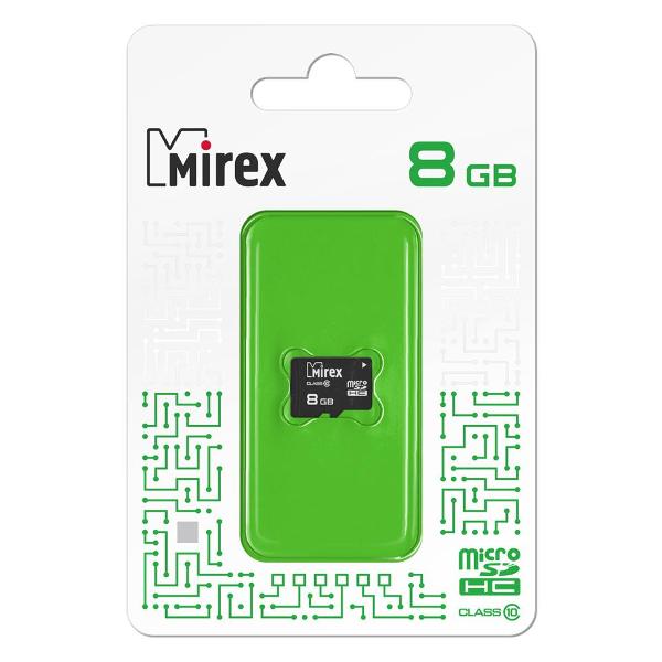 Карта памяти SDHC Micro Mirex microSDHC 8GB (class 10)