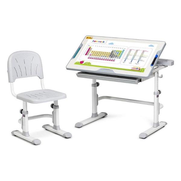 Комплект парта и стул Fundesk Disa Grey лампа подставка