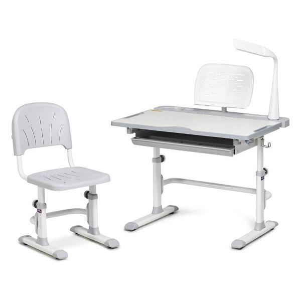 Комплект парта и стул Fundesk Disa Grey лампа подставка