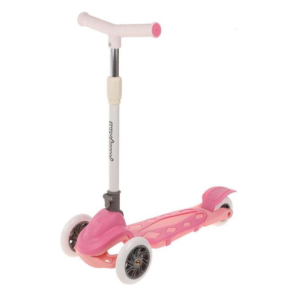 Самокат Moby Kids Dragon, складной, 120 мм PVC, розовый (641444)