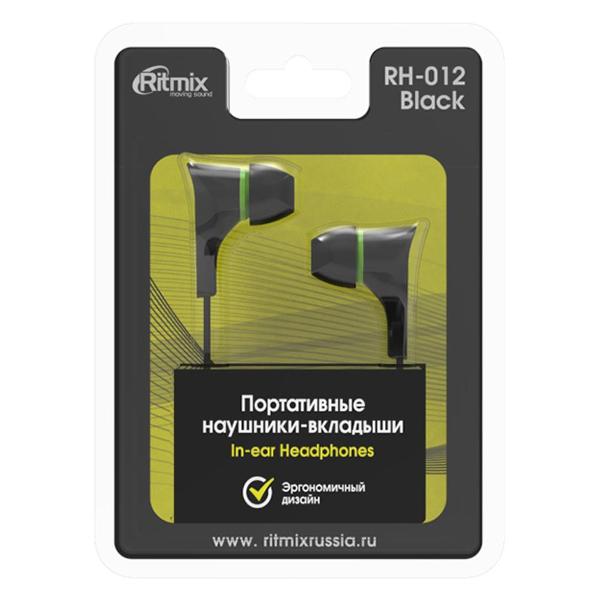 Наушники внутриканальные Ritmix RH-012 черный