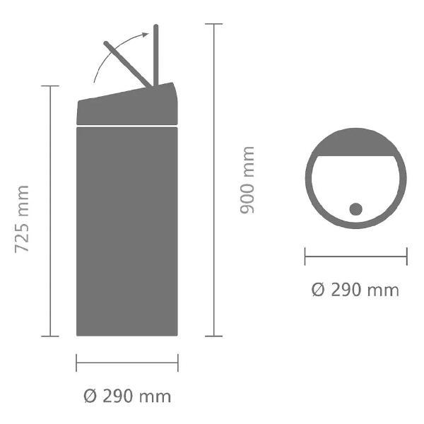 Ведро Brabantia Touch Bin New 30л 149986
