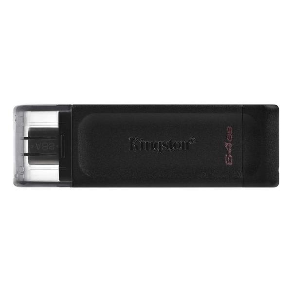 Флэш диск Kingston DataTraveler 70 64GB Type-C USB3.2 черный