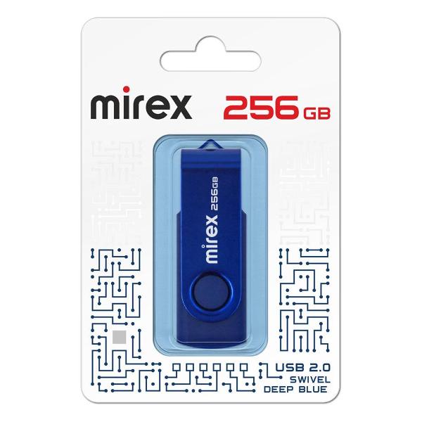 Флеш-диск Mirex Swivel 256GB USB2.0 Deep синий