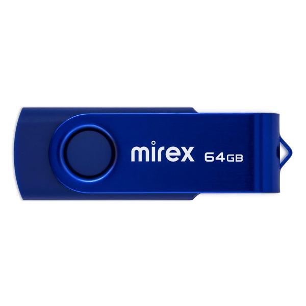 Флеш-диск Mirex 2.0 SWIVEL DEEP BLUE 64GB фото