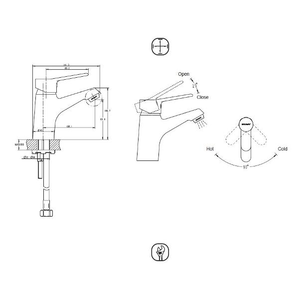 Смеситель Bravat Eco F1111147C
