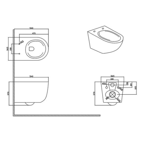 Унитаз Bravat C21172UW-ENG