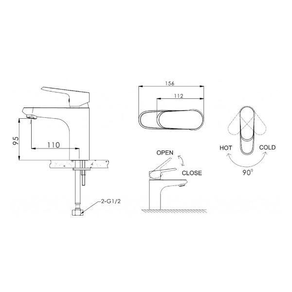 Смеситель Bravat Pure F1105161C