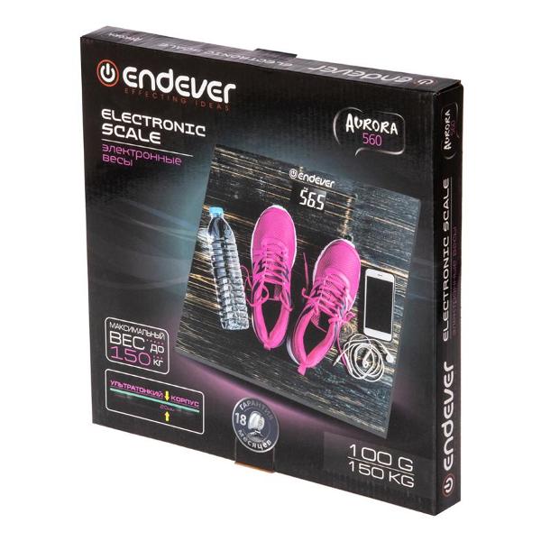 Весы напольные Endever Aurora-560 рисунок Кроссовки