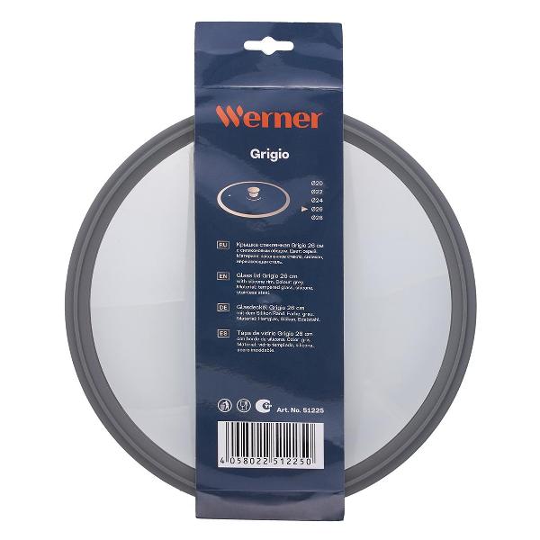 Крышка стеклянная Werner GRIGIO 26 см (51225)