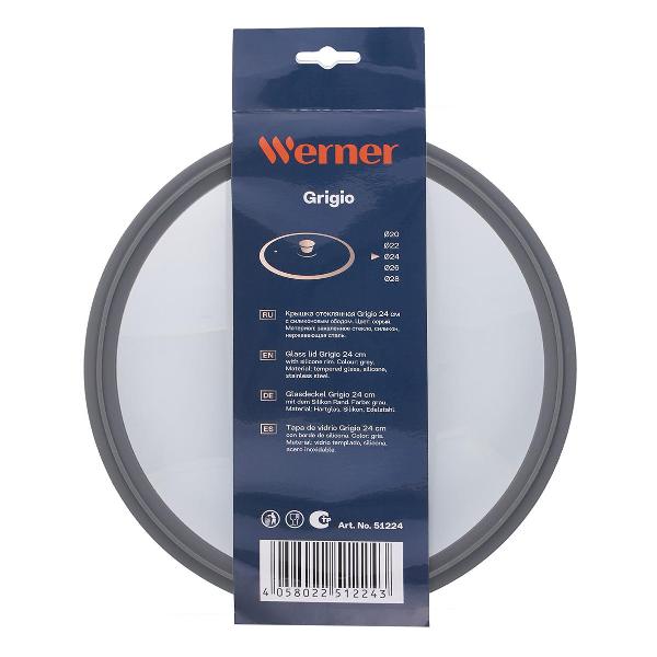 Крышка стеклянная Werner GRIGIO 24 см (51224)