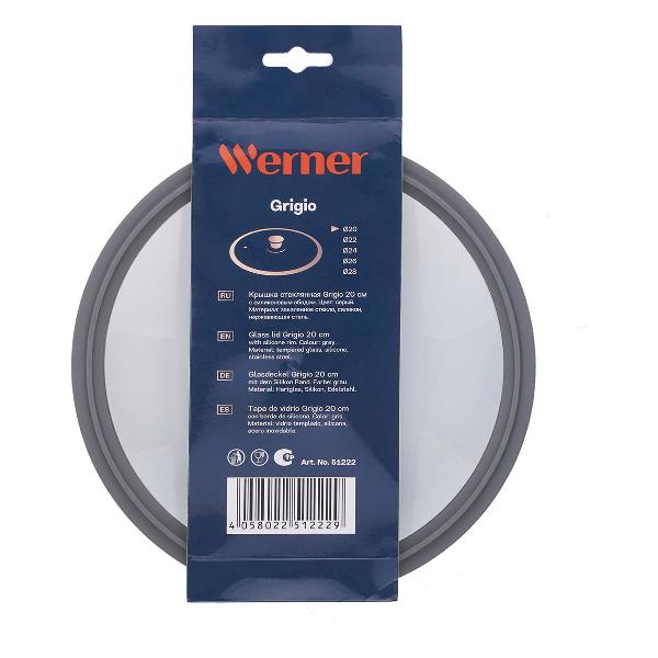 Крышка стеклянная Werner GRIGIO 20 см (51222)