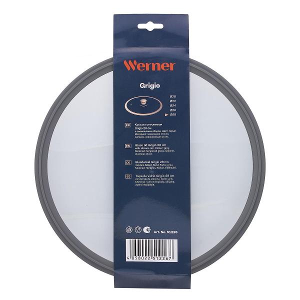 Крышка стеклянная Werner GRIGIO 28 см (51226)