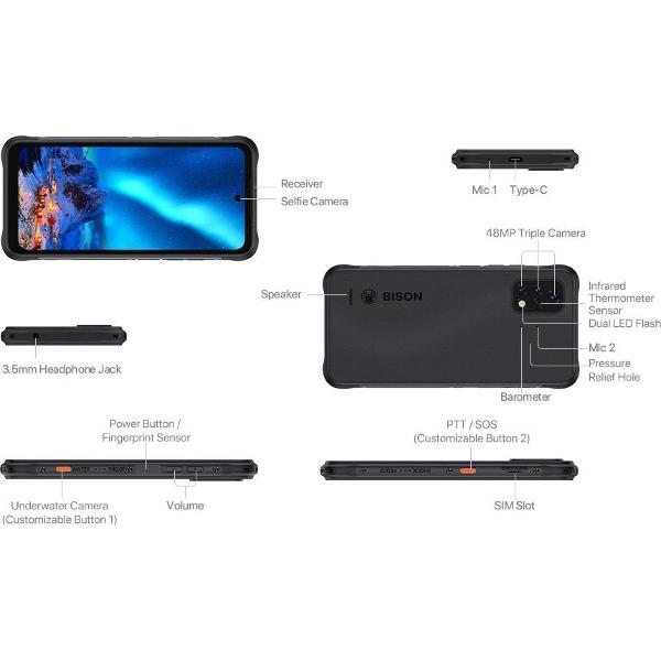 Смартфон Umidigi BISON 2 6/128G черный