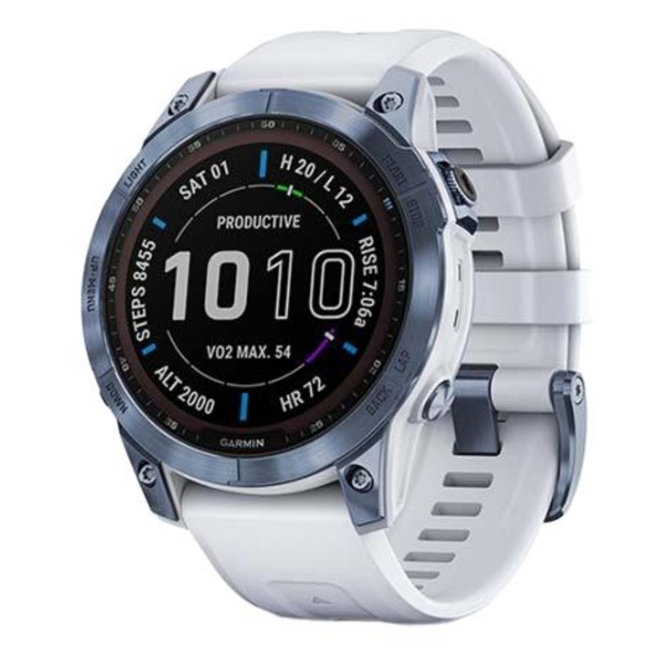 Смарт-часы Garmin Fenix 7X Sapphire Solar синий минерал фото