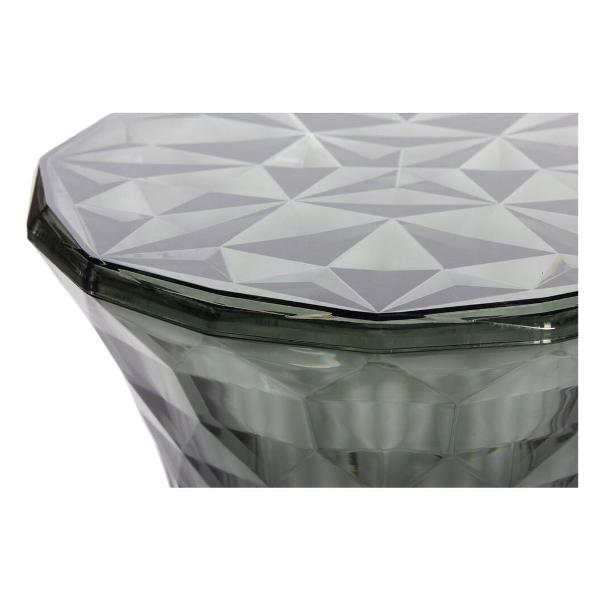 Стул Bradex Стул-пуф Stone прозрачный серый