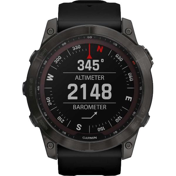 Смарт-часы Garmin Fenix 7X Sapphire Solar Black DLC титановый