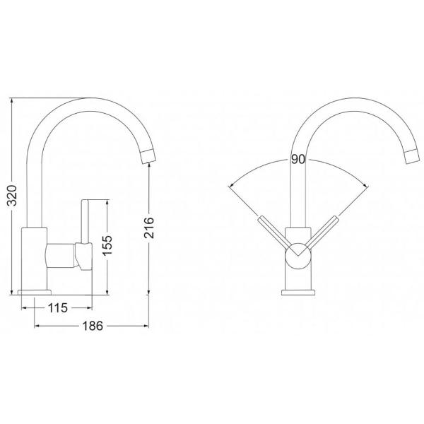 Смеситель Oulin OL-8006