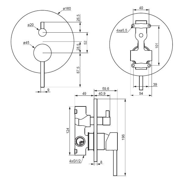 Смеситель Damixa 367100000