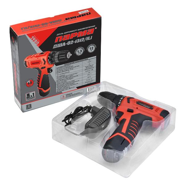 Шуруповерт Парма ДША-02-1312/1Li