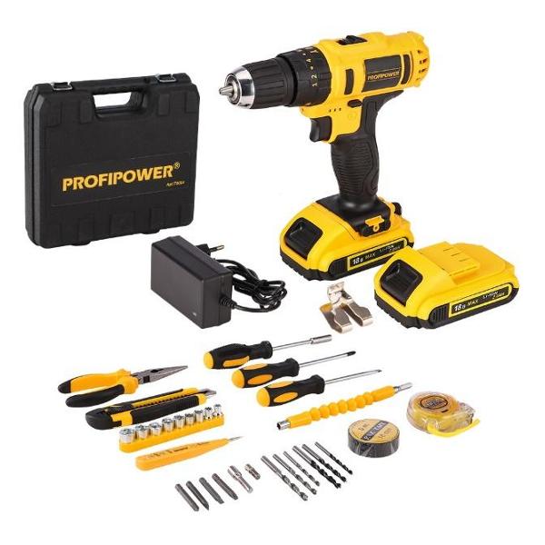 Шуруповерт аккумуляторный ProfiPower DW-18BT