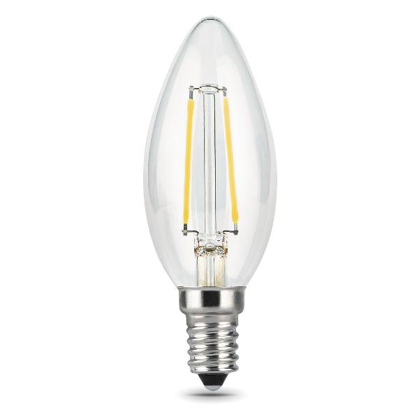 Лампочка Gauss Filament Свеча 11W 830lm 4100К Е14 LED фото