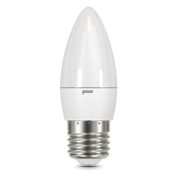 Лампочка Gauss Свеча 6.5W 550lm 6500К E27 LED фото