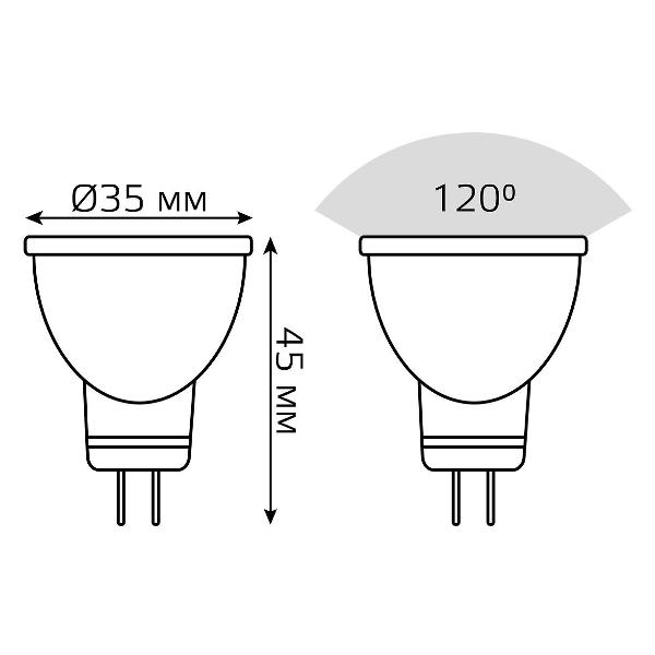 Лампа Gauss 132517203