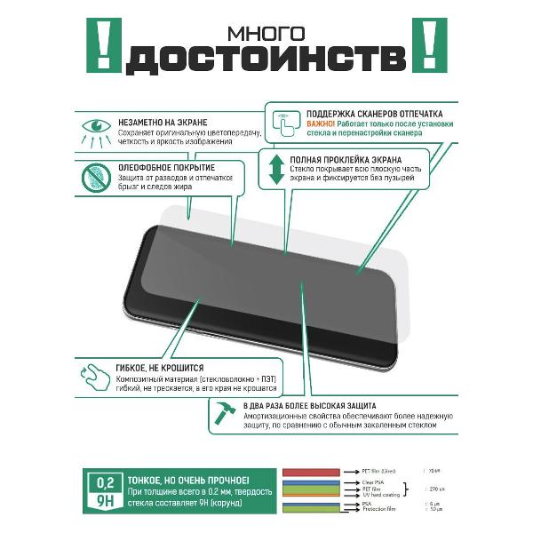 Защитное стекло для смартфона Krutoff TECNO Pova 5G