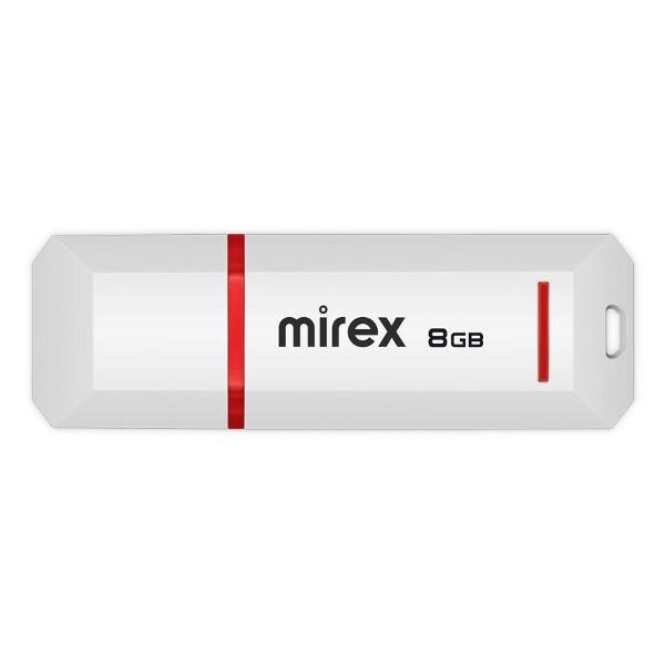Флэш диск USB Mirex KNIGHT белый 8GB 13600-FMUKWH08
