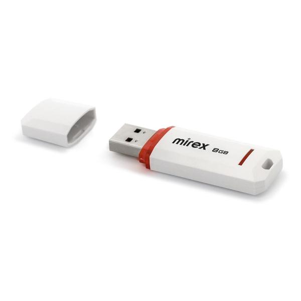 Флэш диск USB Mirex KNIGHT WHITE 8GB 13600-FMUKWH08
