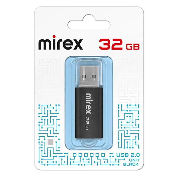 Флэш диск USB Mirex UNIT BLACK 32GB 13600-FMUUND32