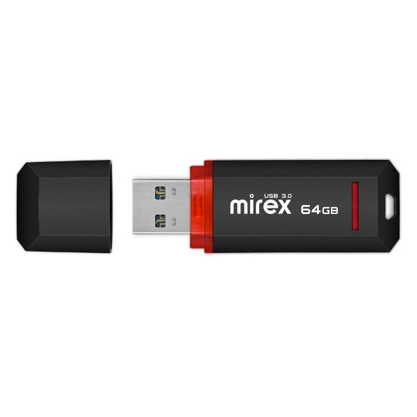 Флэш диск USB Mirex KNIGHT BLACK 64GB 13600-FM3BKN64